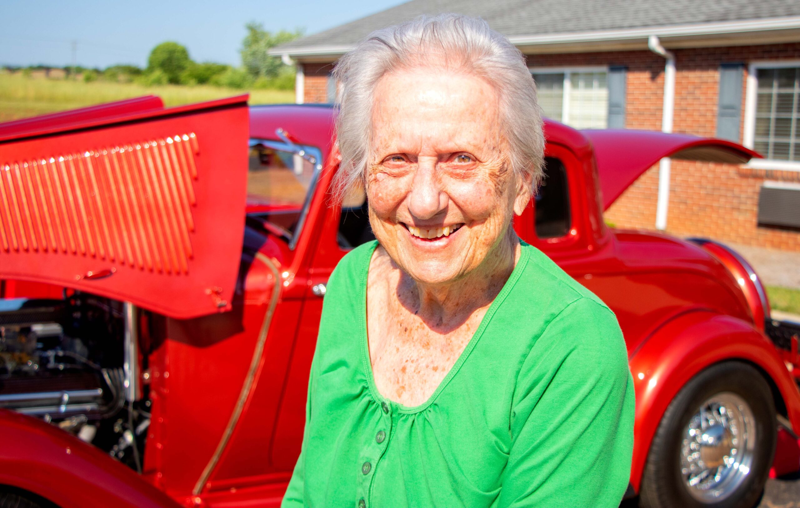 Even though most of the cars at the show were Corvettes, this ’39 Pontiac hot rod stole the hearts of many of the residents who came out to enjoy the nostalgia of their youth. Photo provided by Wexford House Assisted Living